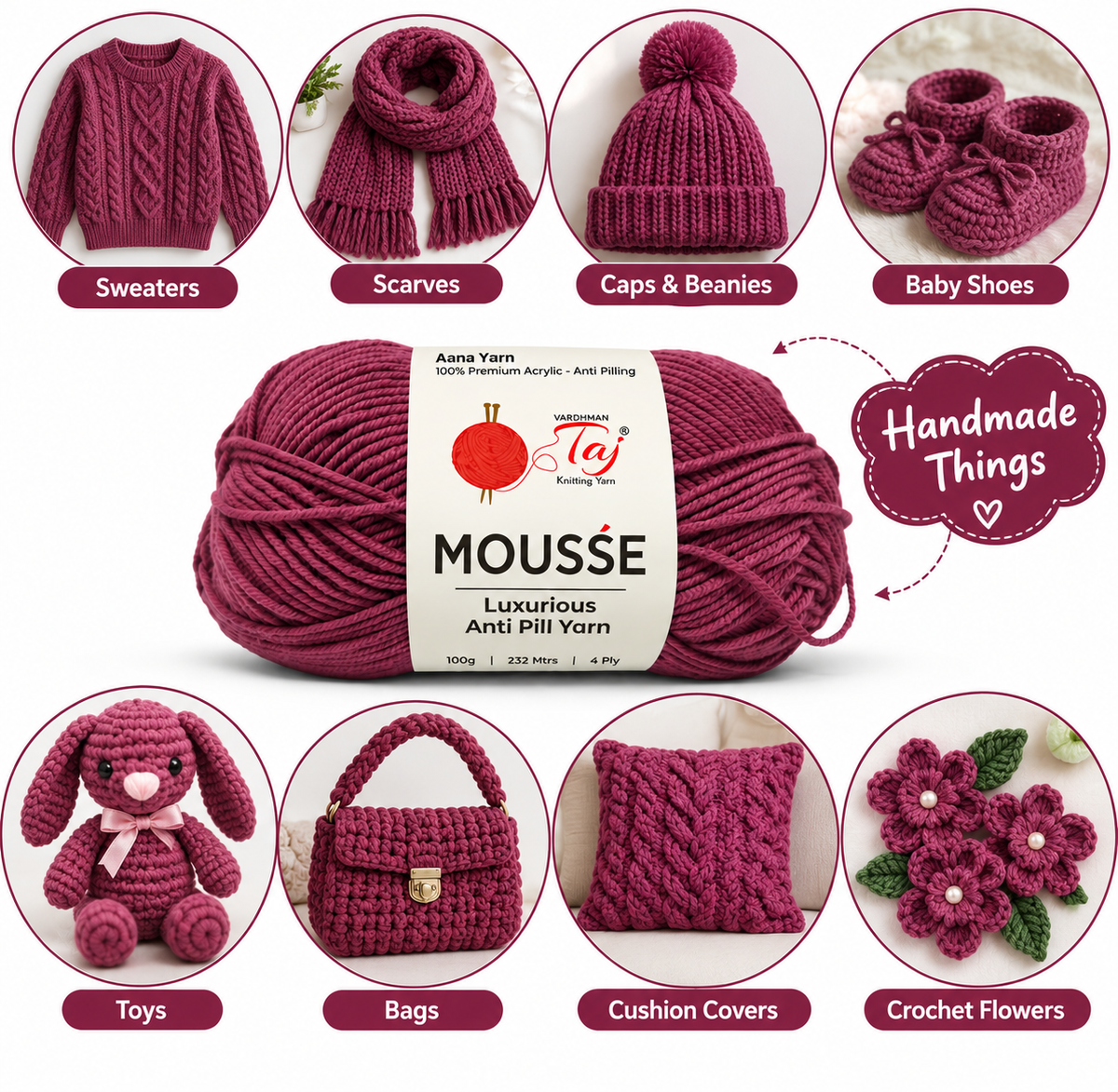 Taj Mousse - 28 – Dark Rasberry