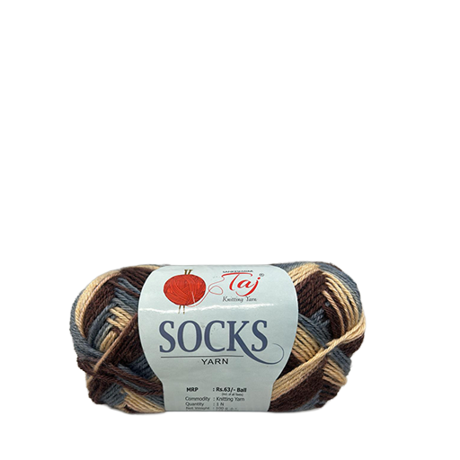 Ball of yarn with a label on a white background