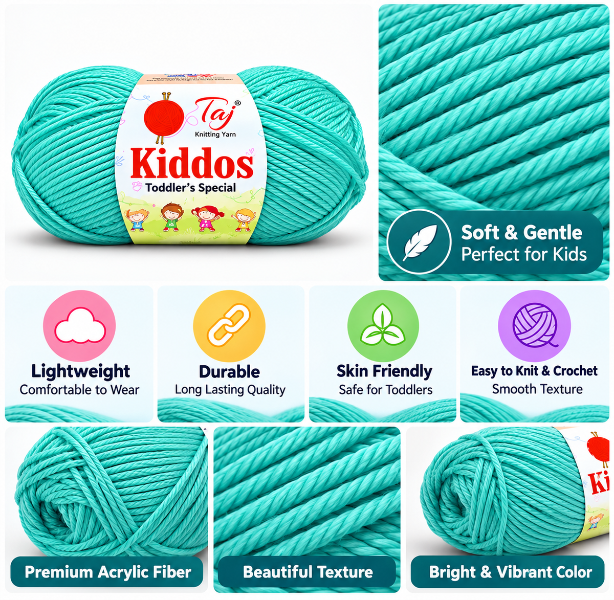 Kiddos 45 – Premium Knitting Yarn