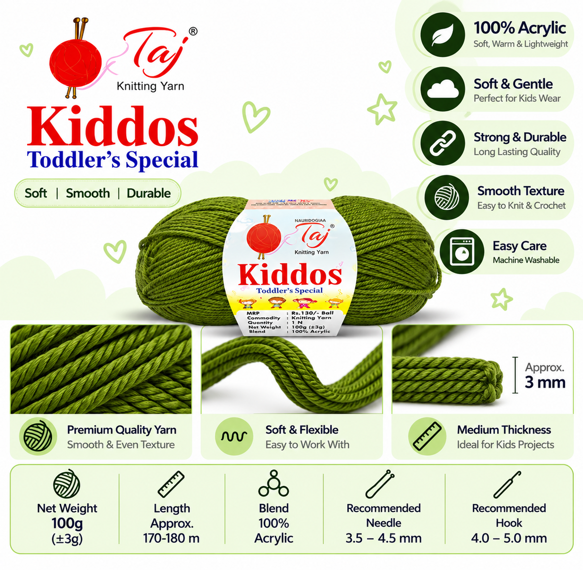 Kiddos 66– Premium Knitting Yarn