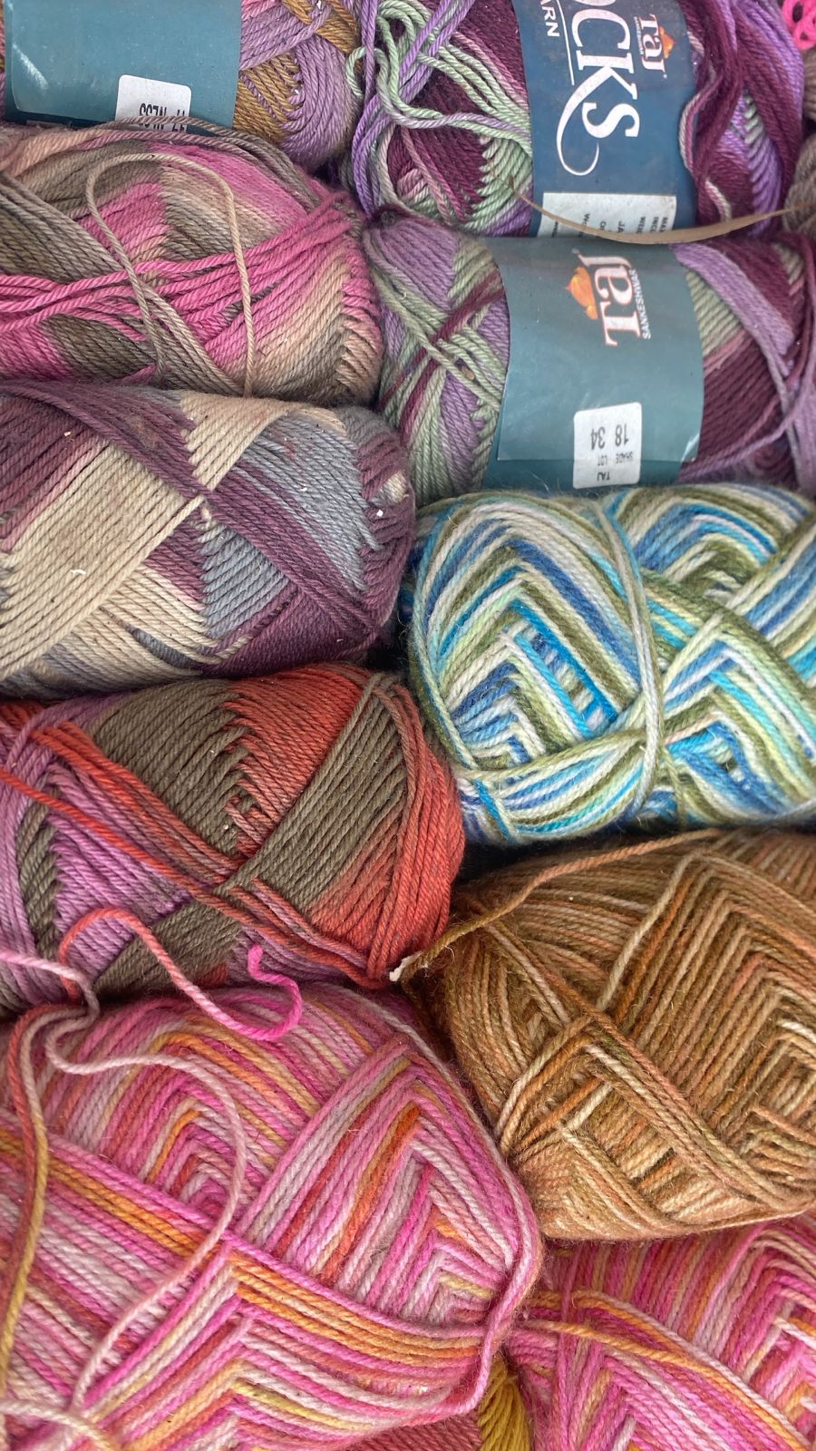 Multi Mixed Assorted Yarn Balls 1kg Bulk Pack | Taj Knitting Yarn