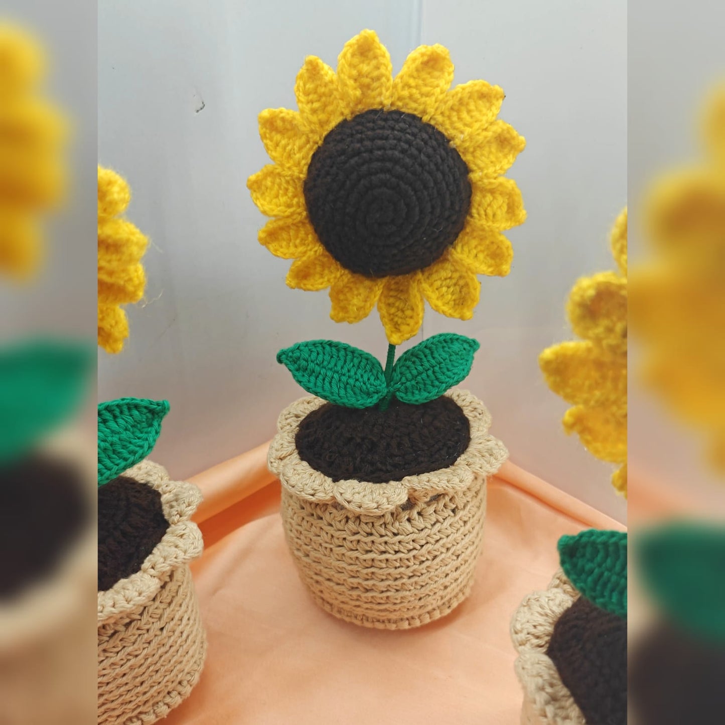 Big sunflower pot