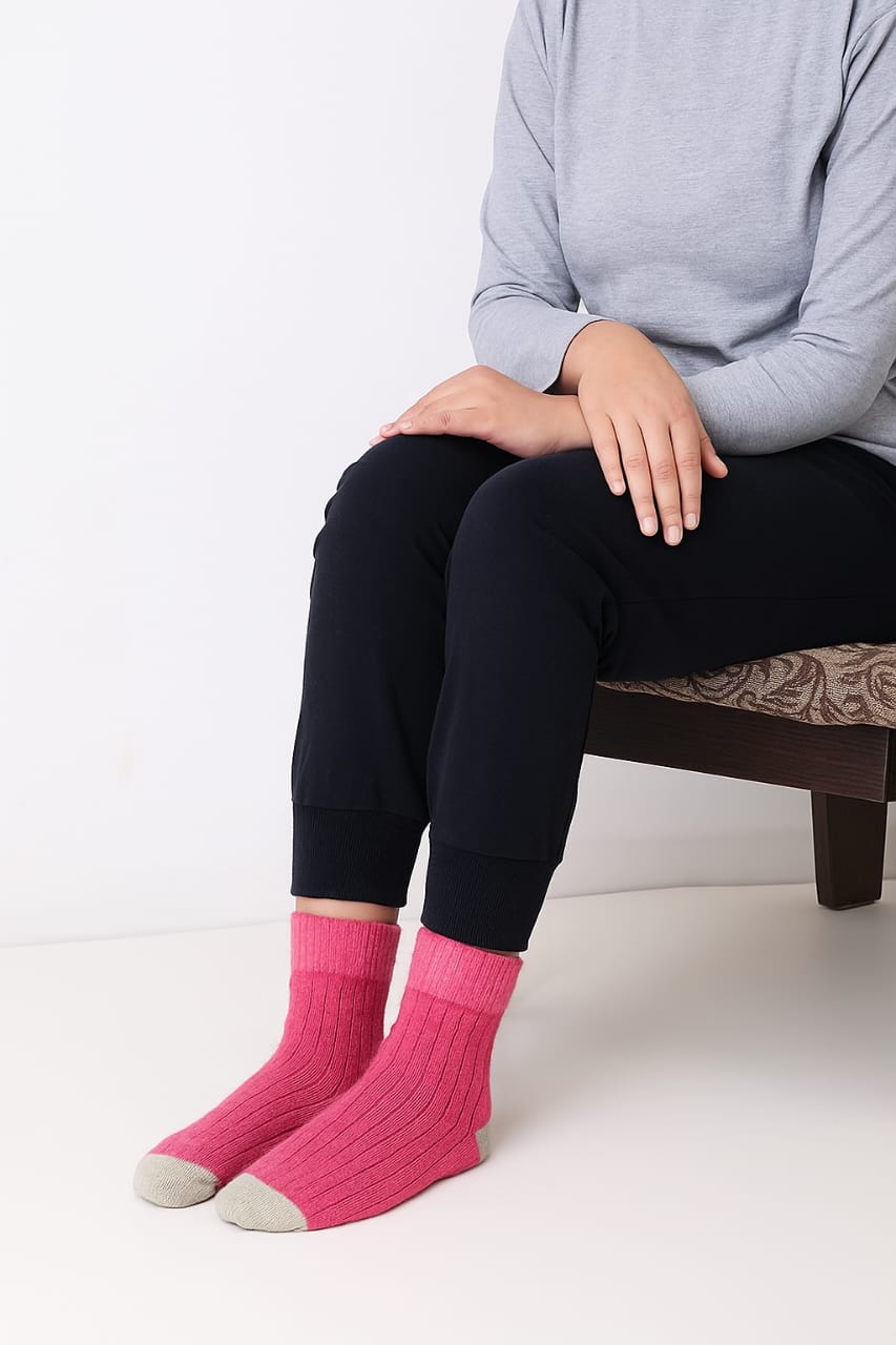 Rib-Knit Socks