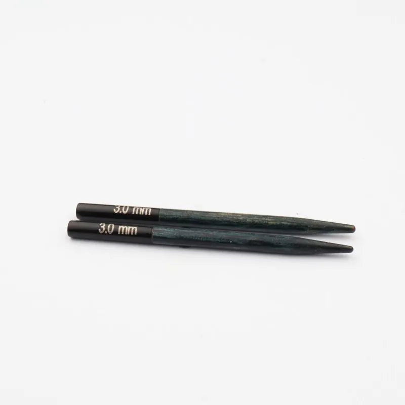Denim Indigo Wood Mini Interchangeable Needles 2" (5CM)