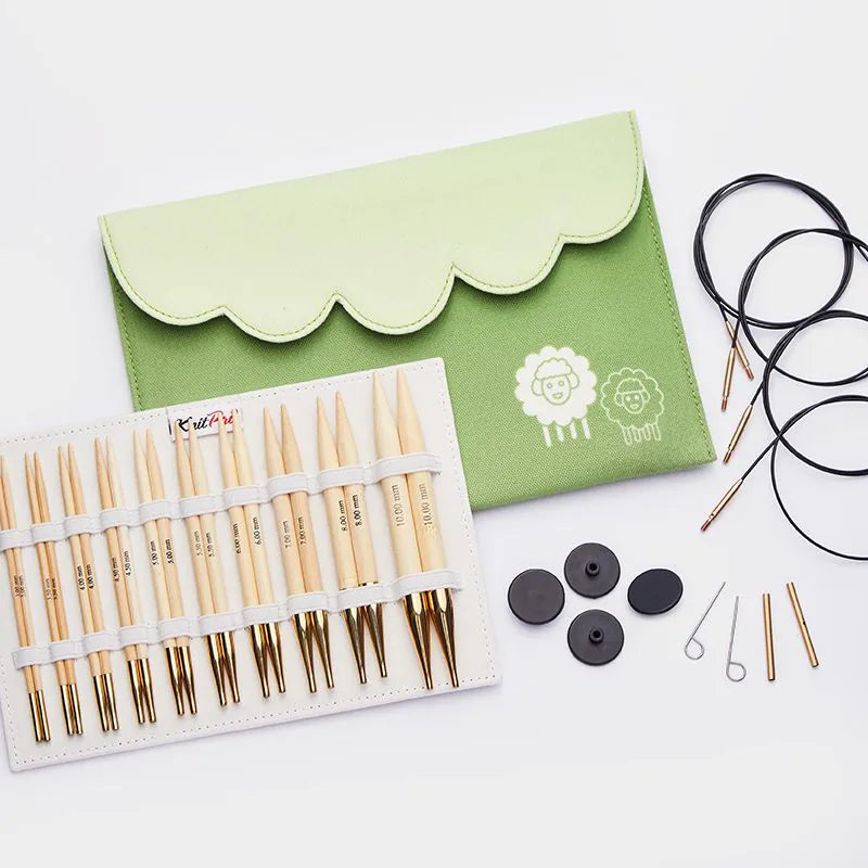 Bamboo Normal Interchangeable Needle Sets - 13cm (5”)