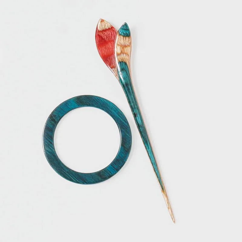 Symfonie Shawl Sticks with Brooch