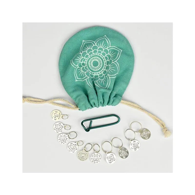 Sterling Silver Plating Chakra Stitch Markers