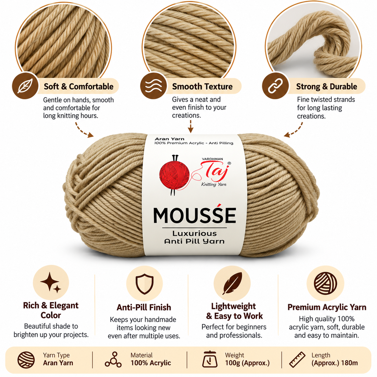Taj Mousse  46 – Mushroom