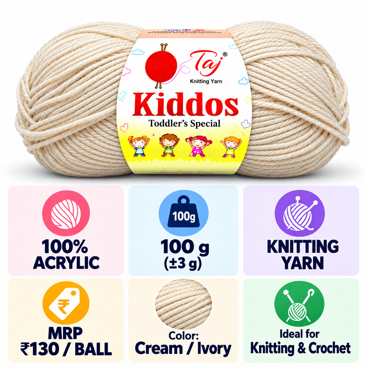 Kiddos 52– Premium Knitting Yarn
