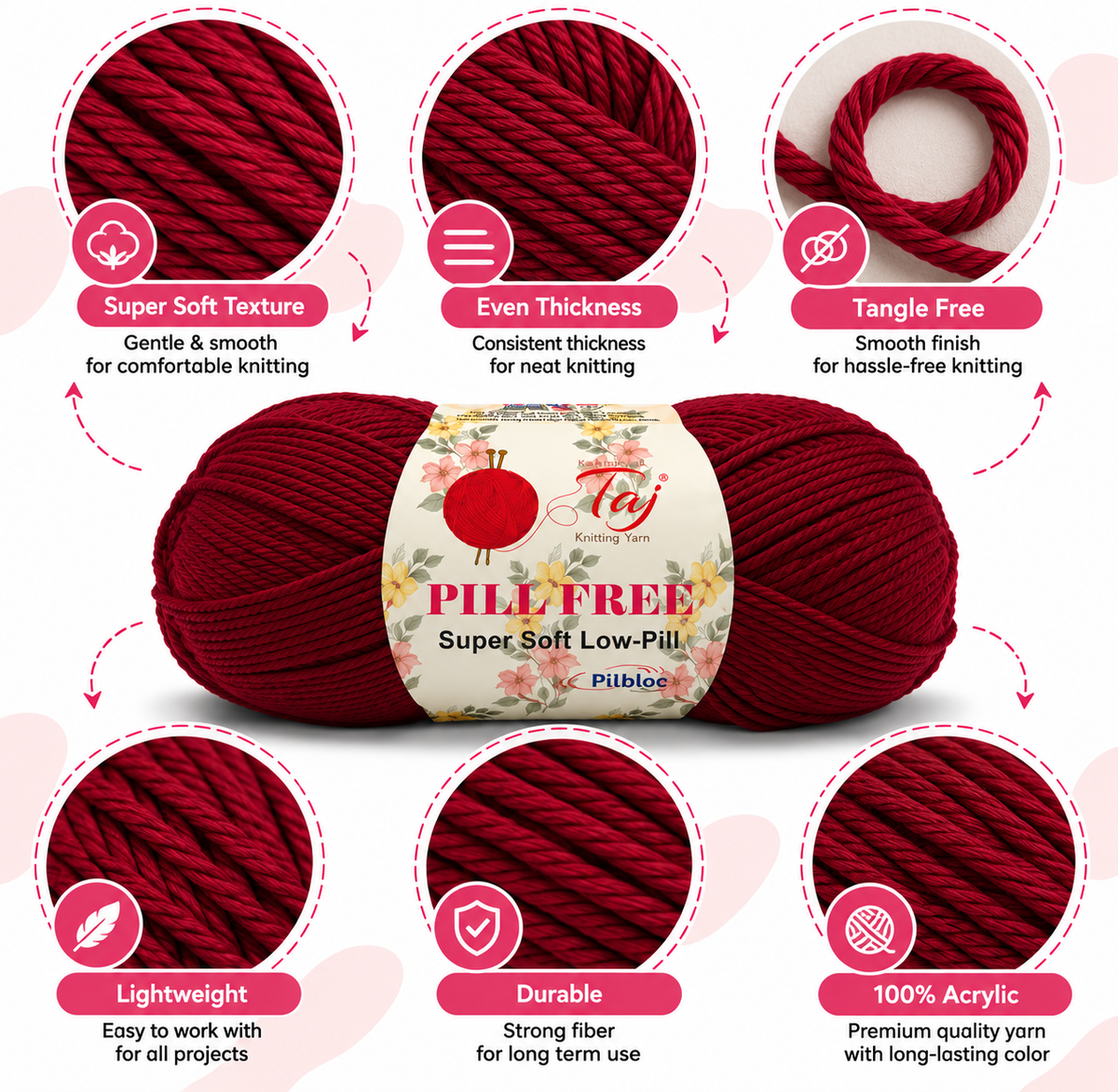 Pillfree 28 – Luxurious Anti-Pill Yarn for Knitting