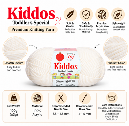 Kiddos 32 – Premium Knitting Yarn