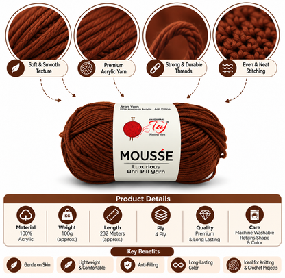 Mousse - 50 – Creative Knitting Yarn