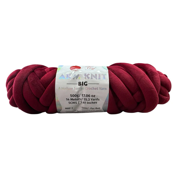 Arm Knit Yarn - Dark Maroon - 18