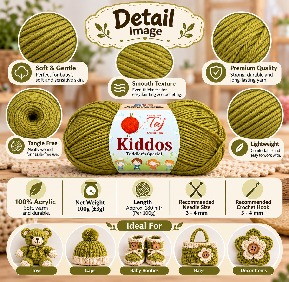Kiddos 91 – Premium Knitting Yarn