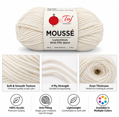 Taj Mousse - 18 – Natural White