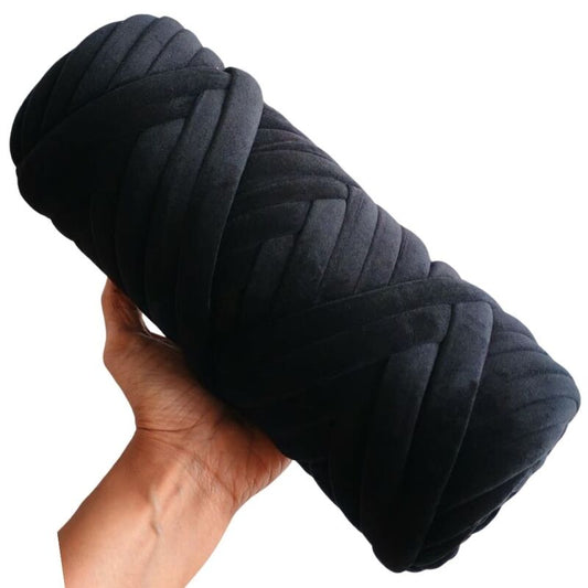 Jumbo Finger Knitting Yarn 15mm- 35 Black