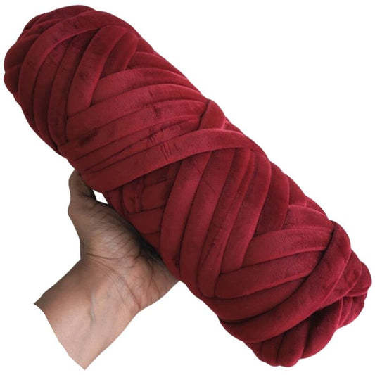 Jumbo Finger Knitting Yarn 15mm- 47 Maroon