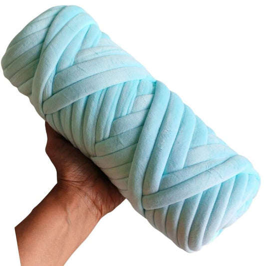 Jumbo Finger Knitting Yarn 15mm- 118 Sky Blue
