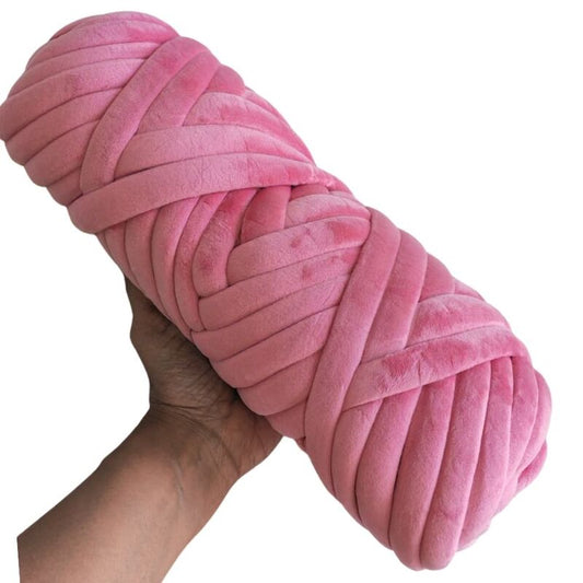 Jumbo Finger Knitting Yarn 15mm- 63 Pink