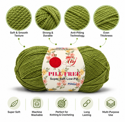 Pillfree 14 – Luxurious Anti-Pill Yarn for Knitting