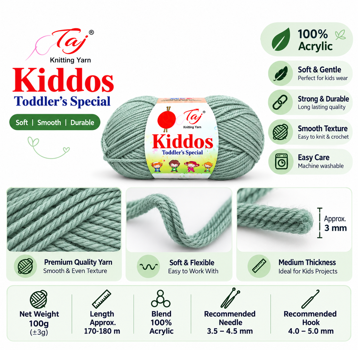 Kiddos 62– Premium Knitting Yarn