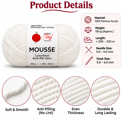 Taj Mousse –21 – Optical White