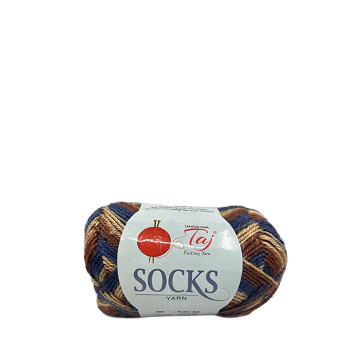 Ball of yarn with a label on a white background