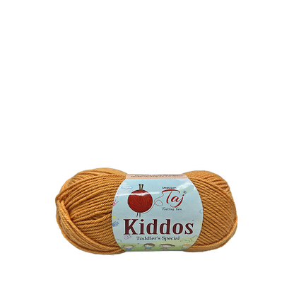TAJ Kiddos Toddler’s Special Knitting Yarn Ball – Golden Mustard Shade 73