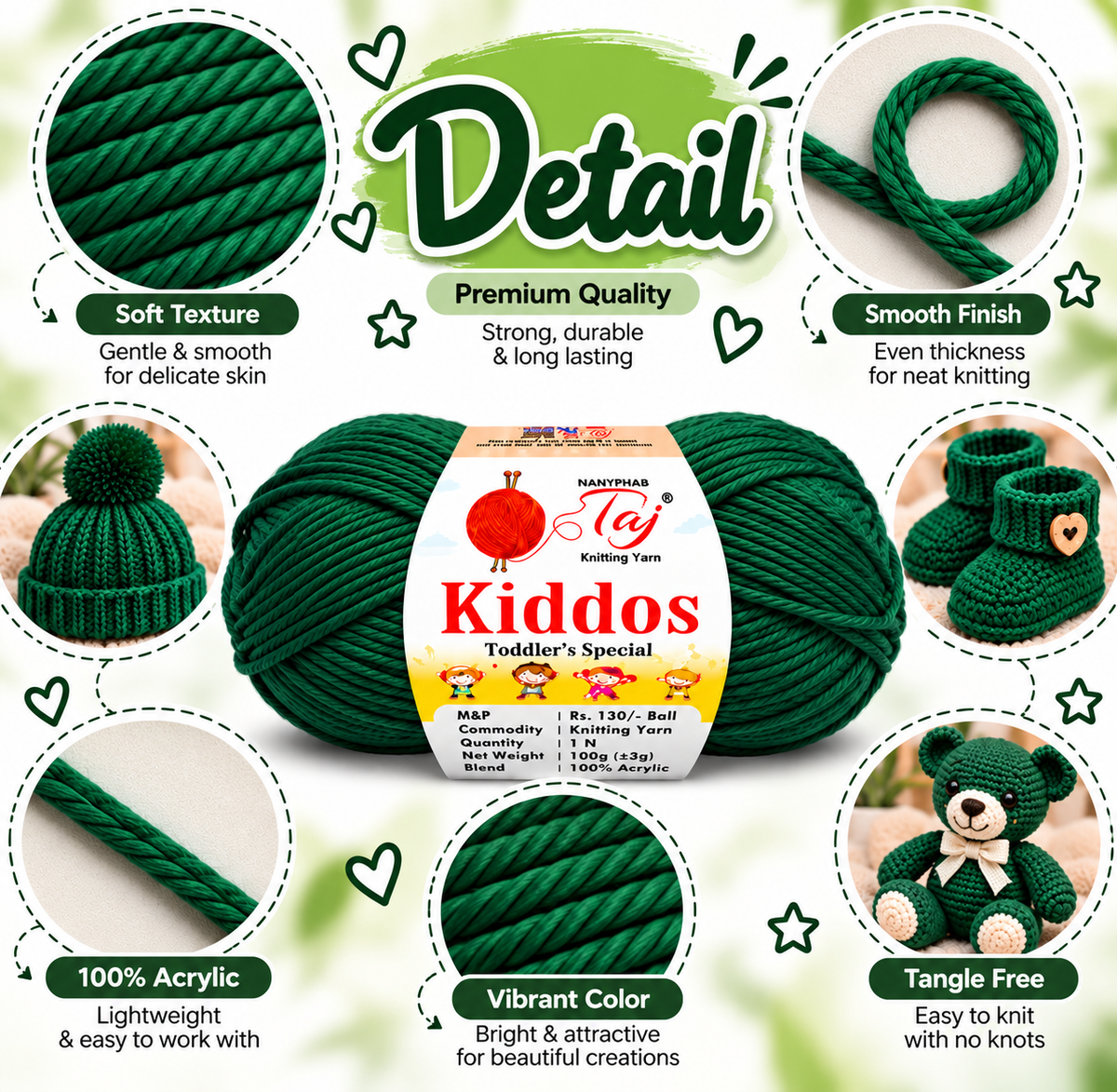 kiddos 89– Premium Knitting Yarn