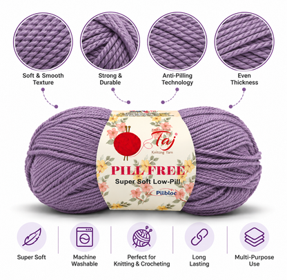 Pillfree 08 – Luxurious Anti-Pill Yarn for Knitting