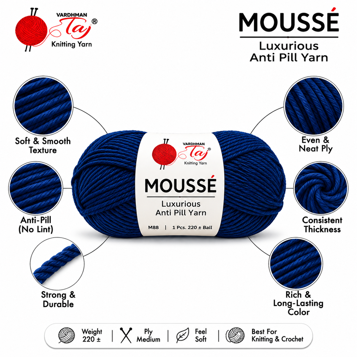 Taj Mousse - 68 – Tealish Blue