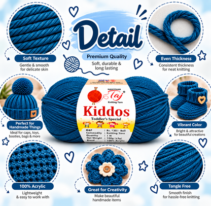 Kiddos 90 – Premium Knitting Yarn