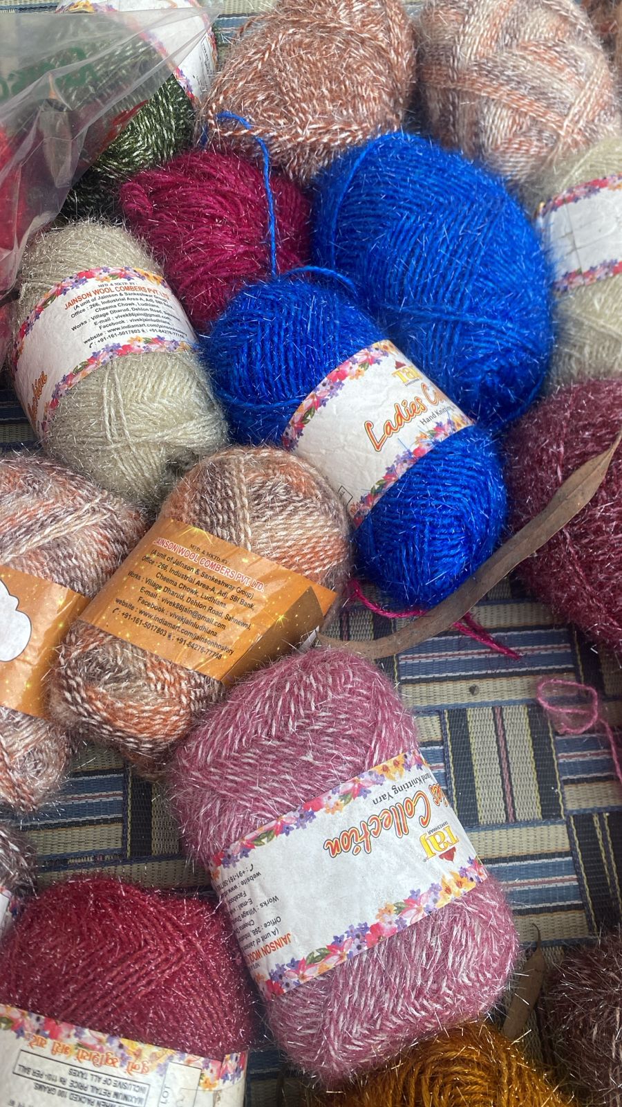 Shine Mixed Assorted Yarn Balls 1kg Bulk Pack | Taj Knitting Yarn