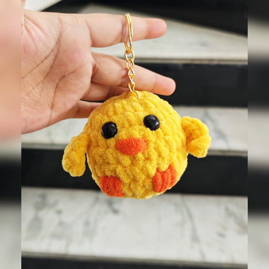 Ducky plushie keychain