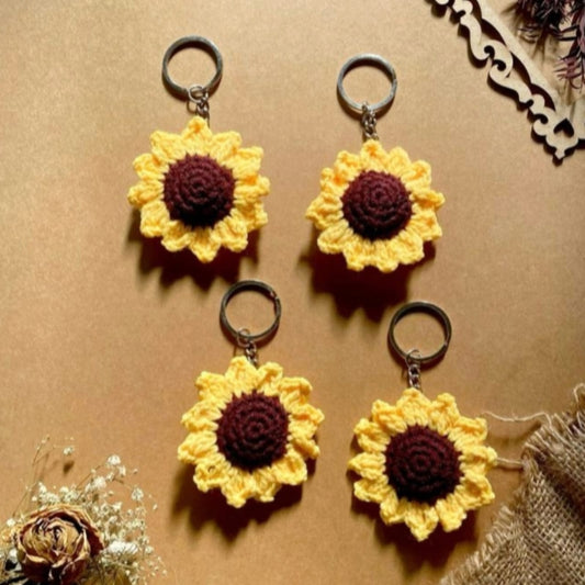 Sunflower keychain