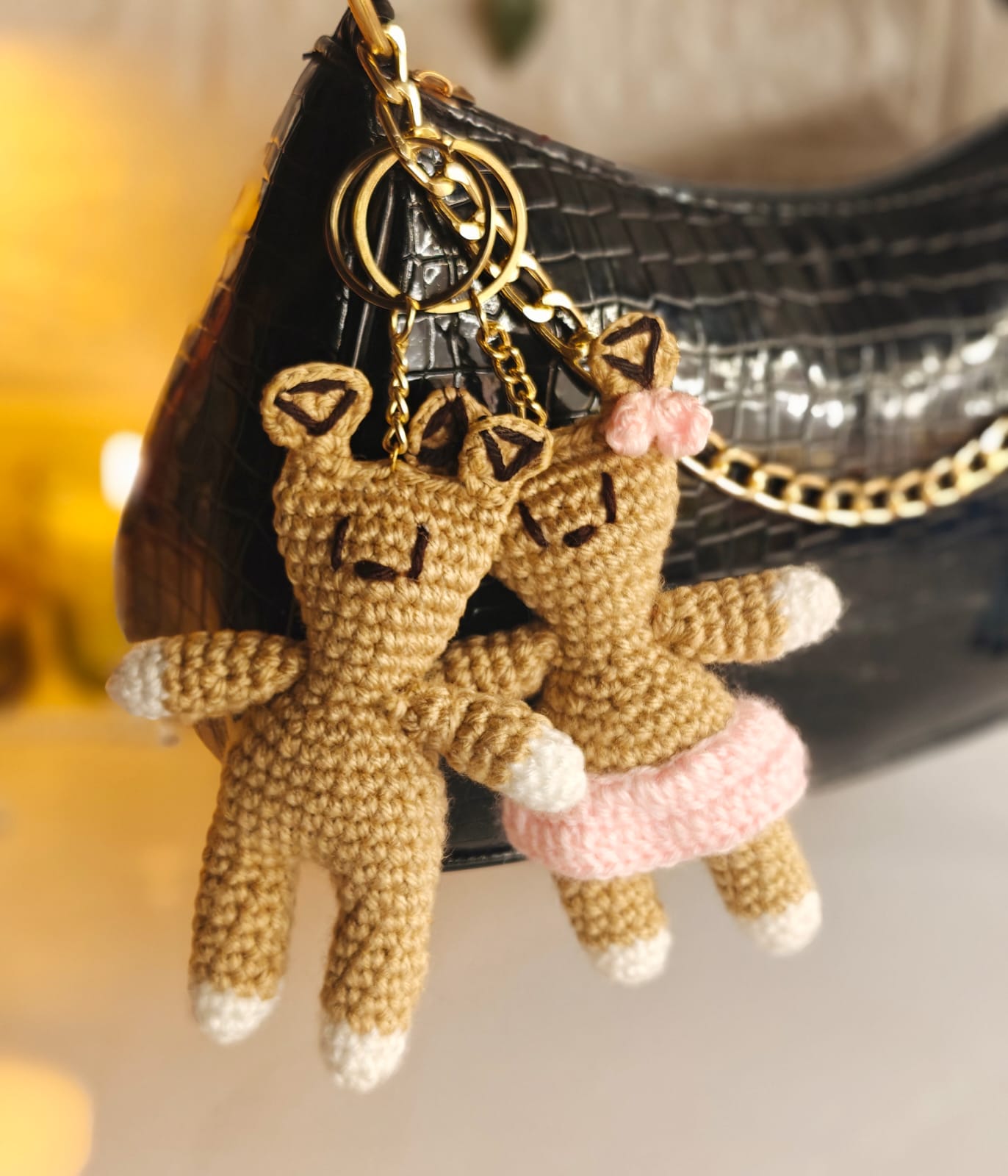 Mr bean teddy keychain