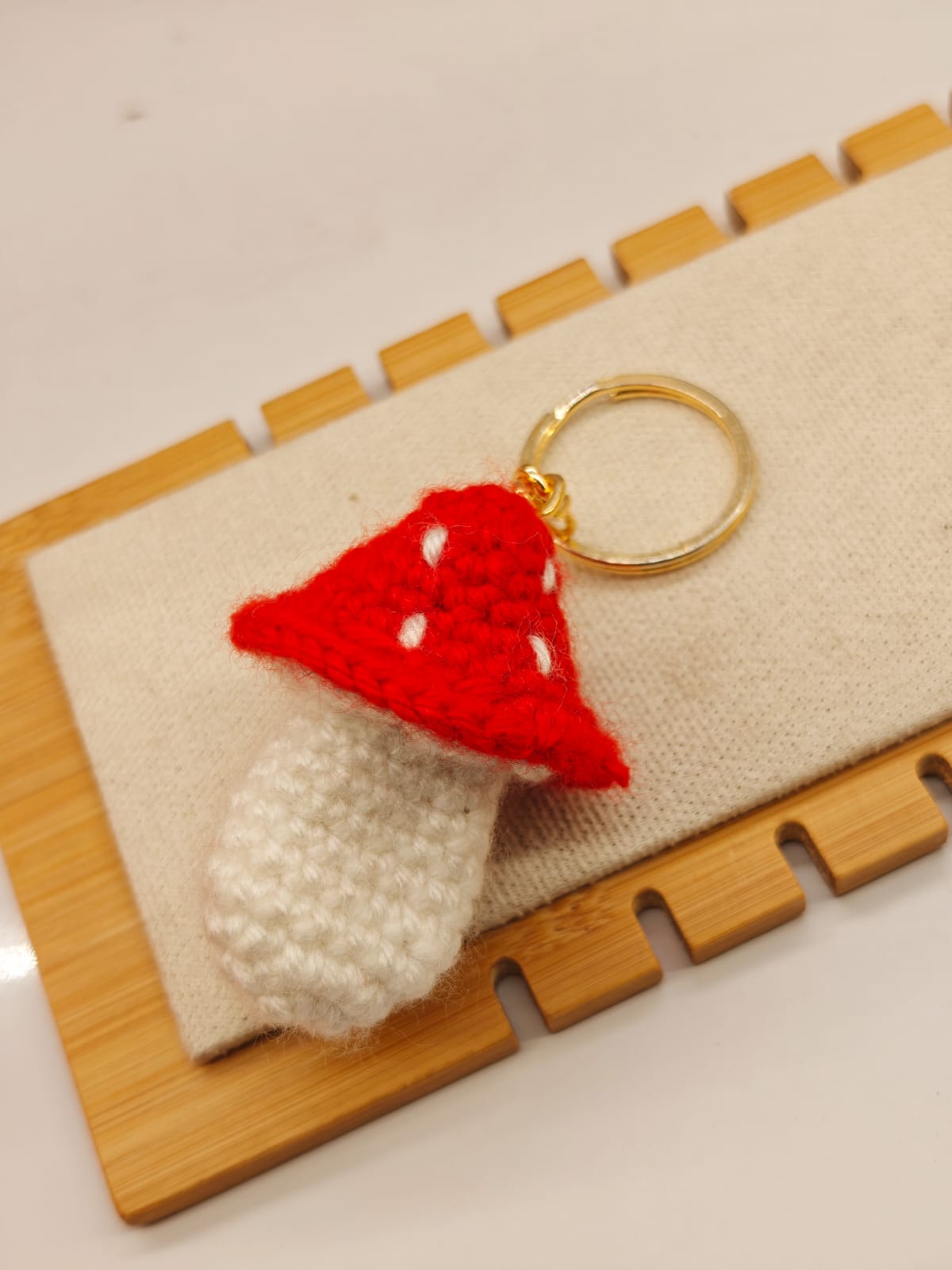 Mushroom keychain