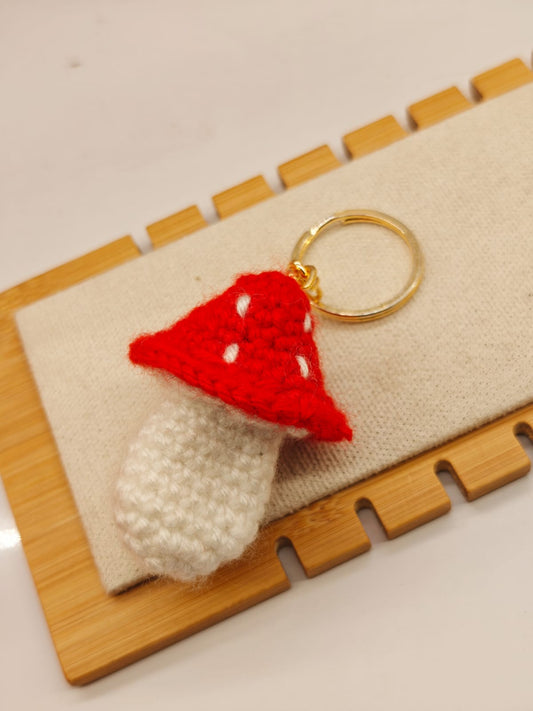 Mushroom keychain