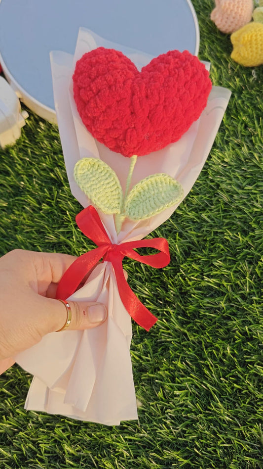 Heart plushie stick