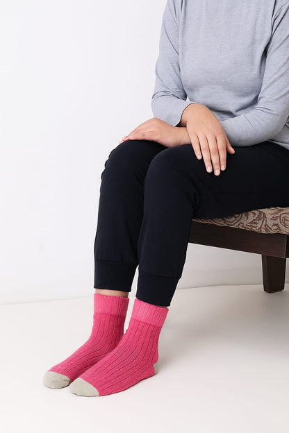 Rib-Knit Socks