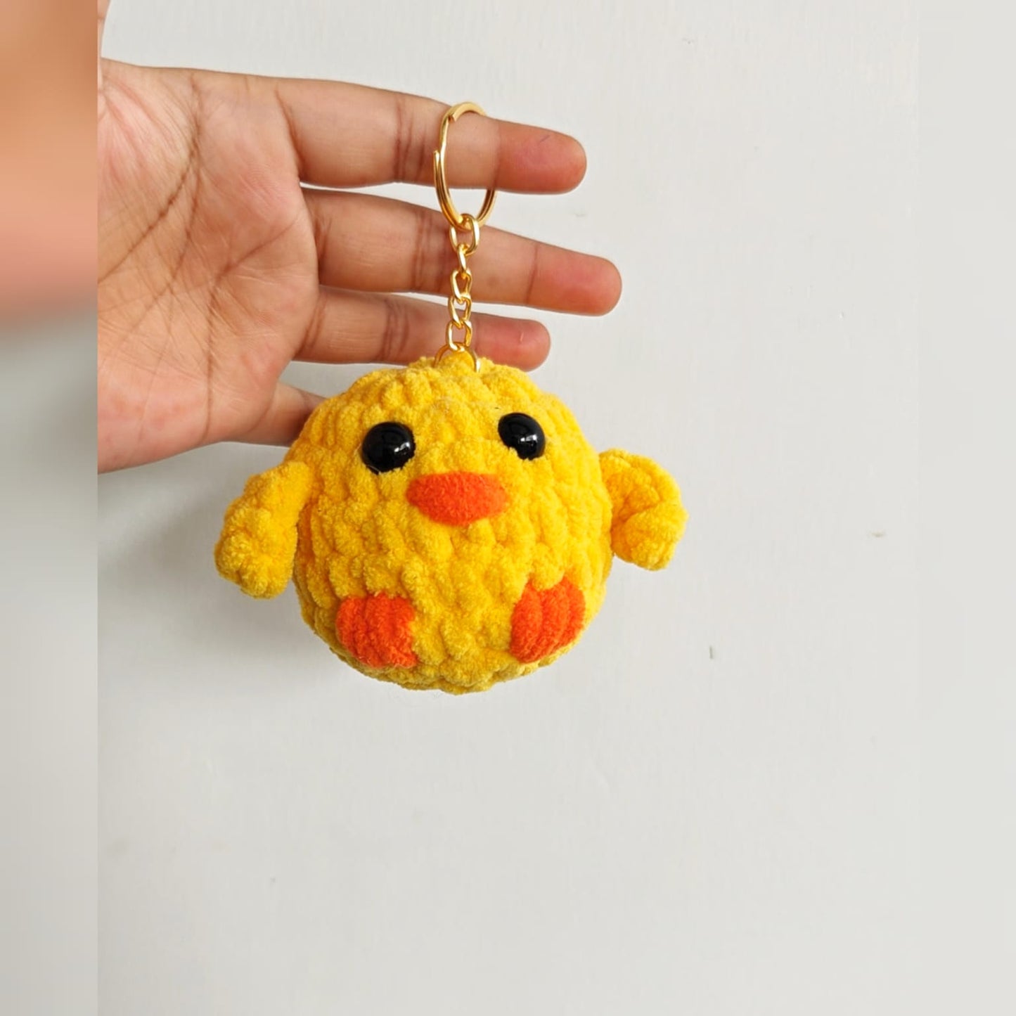 Ducky plushie keychain