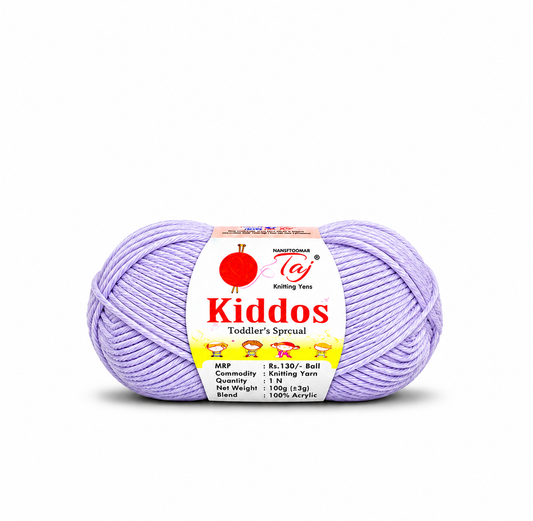 Kiddos 35 Purple Premium Knitting Yarn Skein for Baby Clothes, Crochet, Sweaters, Blankets, and Handmade Accessories.