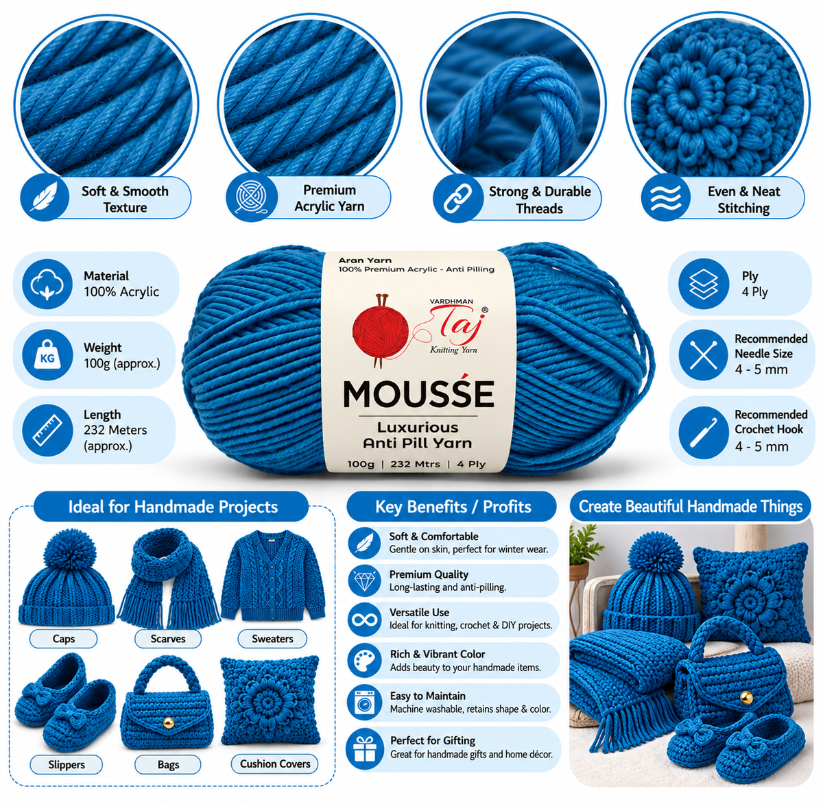 Mousse - 42 – Creative Knitting Yarn