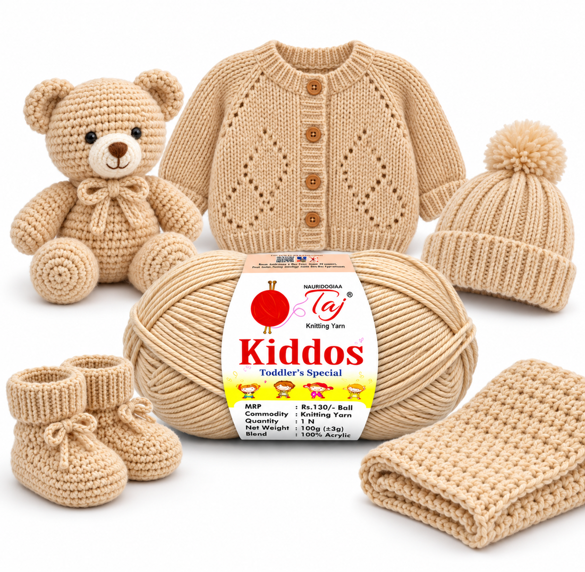 Kiddos 68 – Premium Knitting Yarn