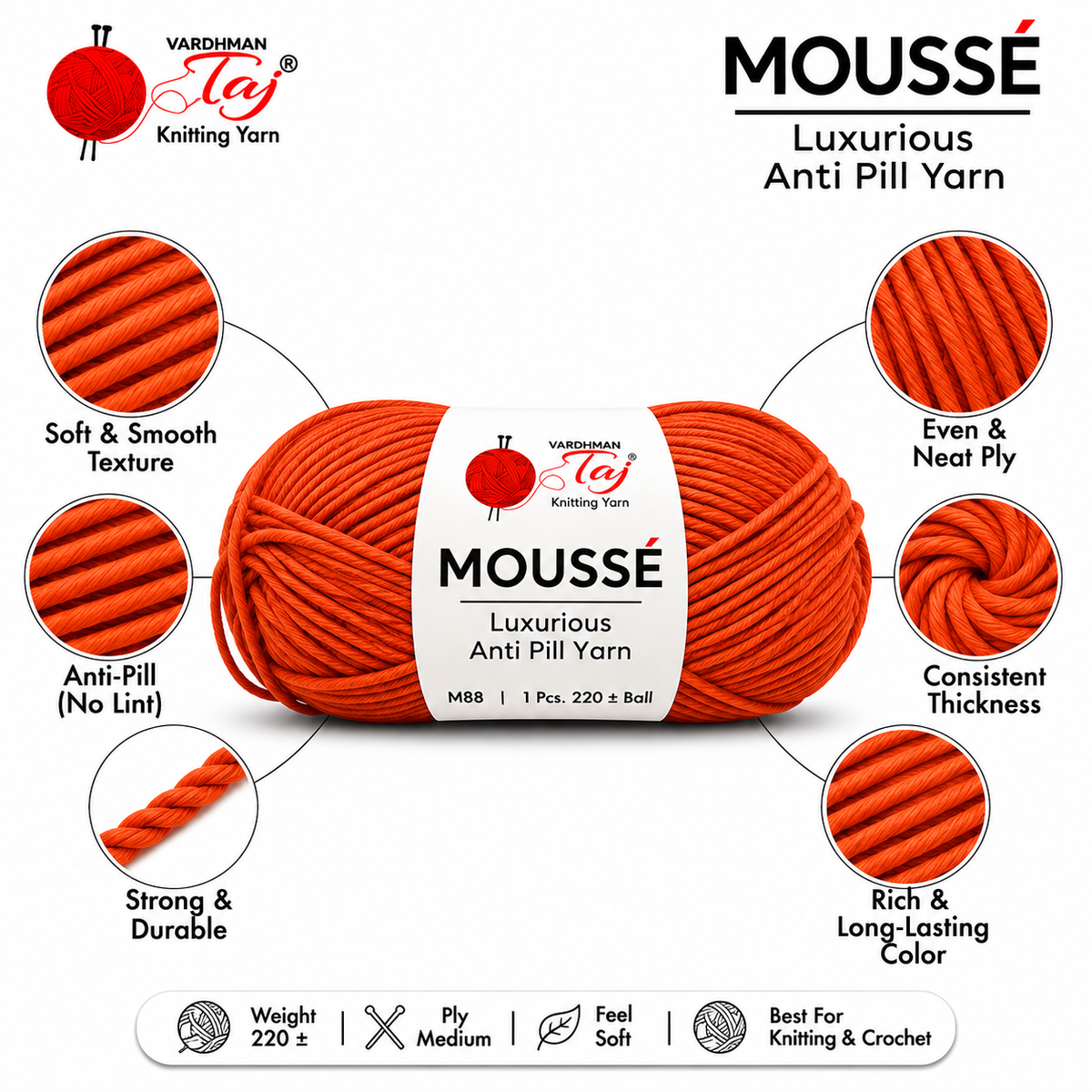 Mousse - 72– Creative Knitting Yarn