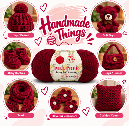 Pillfree 28 – Luxurious Anti-Pill Yarn for Knitting