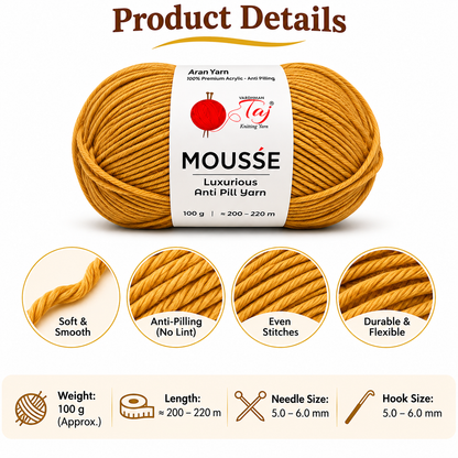 Taj Mousse - 60 – Pale Brown
