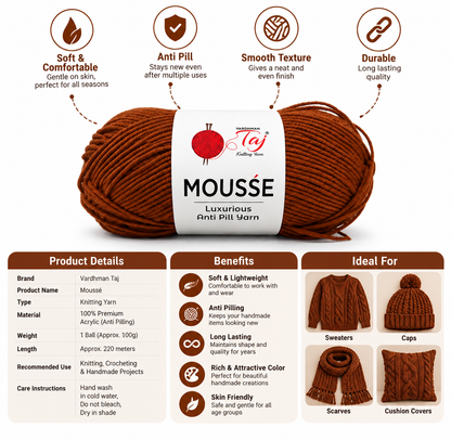 Mousse - 50 – Creative Knitting Yarn