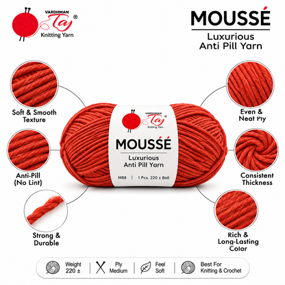 Mousse - 90 – Creative Knitting Yarn