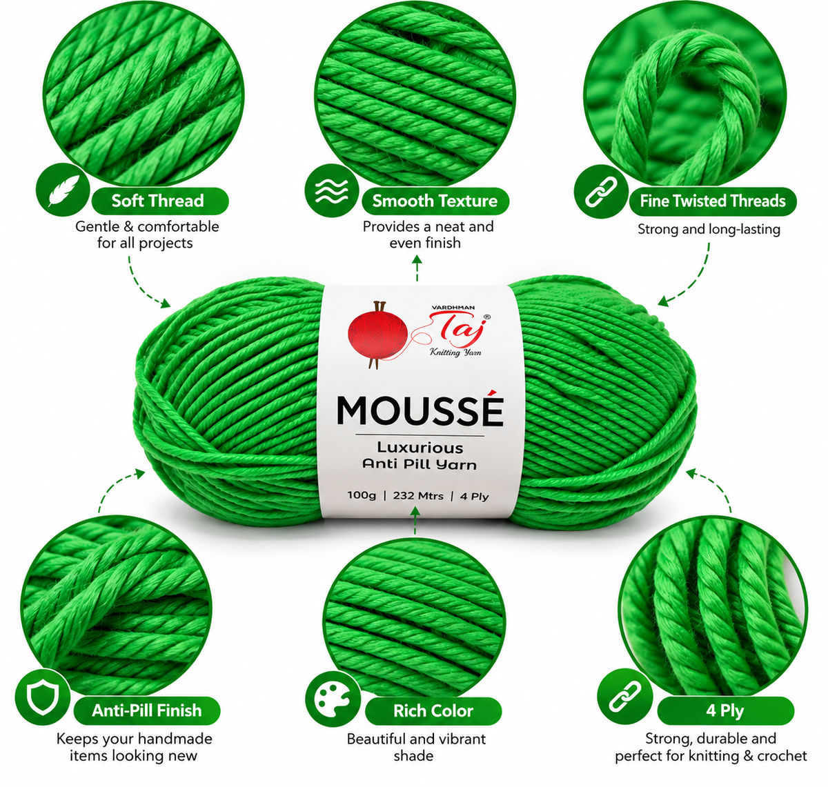 Taj Mousse - 37 – Leafy Green